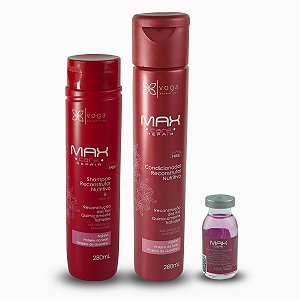 Kit Max Care Repair - Shampoo, Condicionador e Ampola Grátis