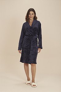 Robe Chanel em Fleece Basic Marinho 11505