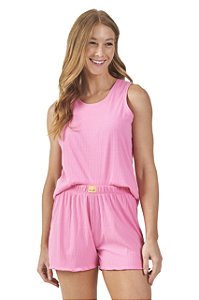 Pijama Short Doll Regata Carol Pink 11589