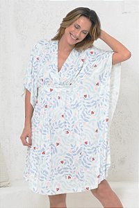 Kaftan Curto em Liganete Classic Folha 11666