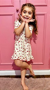 Camisola Babadinhos em Modal Serena Mini Cereja 11595