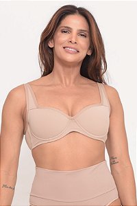 Sutia Balconet com Bojo em Microfibra Lisa Classic Chocolate 11177