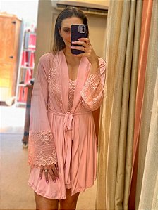 Robe em Liganete e Renda Amanda Rosa 11670