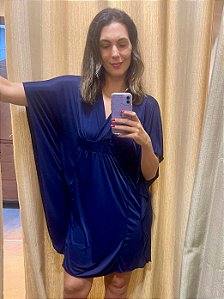 Kaftan Curto Liso Classic Azul 11786