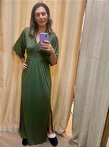 Kaftan Longo Liso Classic Verde 11787