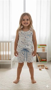 Pijama Short Doll Serena Mini Estrela 11852