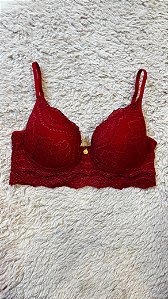 Sutia com Bojo Rendado Alice Vermelho 11897