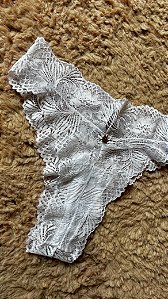 Calcinha Biquini Fio Dental Rendada Ana Branco 11887