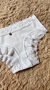 Calcinha Calecon em Microfibra e Renda Ana Branco 11888