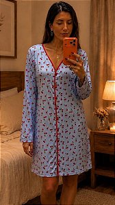 Camisola Chanel com botões Fabi Estampa Cereja 11935