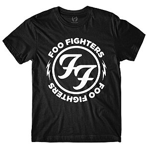 Camiseta Foo Fighters Logo - Preta