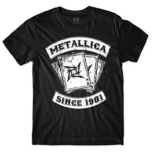 Camiseta Metallica Since 1981 - Preta