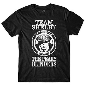 Camiseta Peaky Blinders Team Shelby - Preta