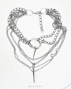 COLAR DISTORTUS SPIKES - AC366