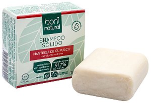Boni Natural Shampoo Sólido Manteiga de Cupuaçu - Hidratação e Brilho 70g