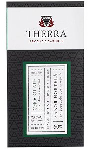 Therra Chocolate Gourmet 60% Sabor Hortelã com Ômega 3 80g