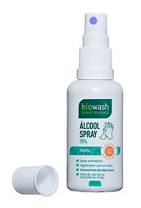 Biowash Álcool Antisséptico 70% com Óleo de Menta