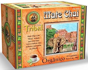Tribal Brasil Chá de Erva Mate Chai com Especiarias Orgânico Caixa 15 Sachês