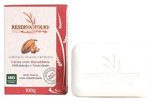 Reserva Folio Sabonete Vegetal Cremoso Cacau com Macadâmia 100g