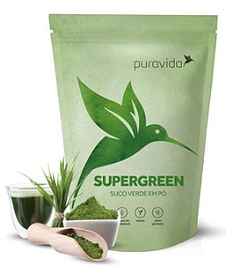 Puravida Supergreen - Suco Verde Premium em Pó 100g 
