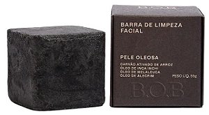 BOB Limpador Facial Pele Oleosa com Inca Inchi, Carvão Ativado, Melaleuca e Alecrim 55g