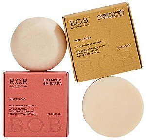 BOB Dupla Cachos Nutrição - Shampoo Nutritivo + Condicionador Modelador
