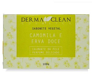 Derma Clean Sabonete Vegetal Camomila e Erva Doce 100g