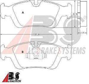 Pastilha de Freio Dianteiro BMW Série 3 E36/E46 - ABS