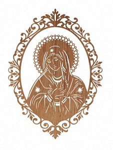 Mandala Decoração Nossa Senhora Aparecida Mdf 3mm