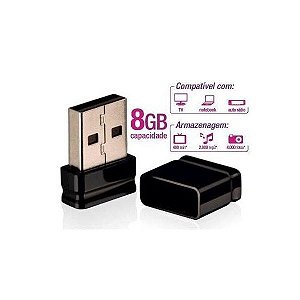 Pen Drive Nano Multilaser PD053 Capacidade 8GB