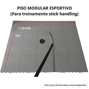 Piso modular esportivo Sport in - Para treinamento Stick Handling