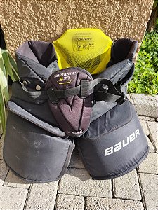Fraldão/Pants de goleiro BauerSupreme S27 (Semi-novo) Senior grande