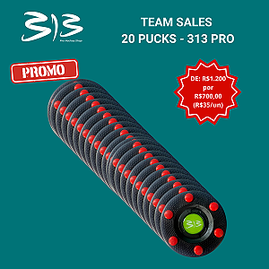 Puck 313 Pro - Hockey Inline - Pack para Equipes - 20 unidades