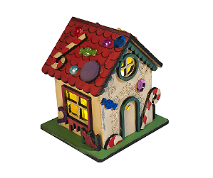 Casinha de doce Natalina - KIT com 10 para OFICINA INFANTIL