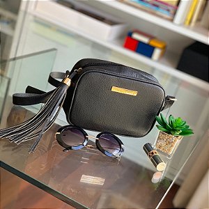 Bolsa de Couro Preta Vip