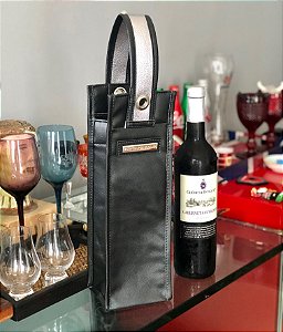 Porta Vinho Térmico Preto