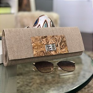 Clutch Linho Nude Rustica