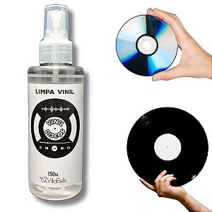 Spray de Limpeza Limpa Discos de Vinil Lps Cds Dvds 150ml Un