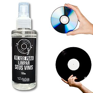 Spray De Limpeza Limpa Discos De Vinil Lps Cds Dvds 150ml Un