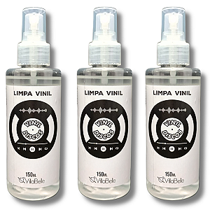 Limpa Vinil Lps Cds Dvds Vinil Discos 150ml Spray Kit 3 Un