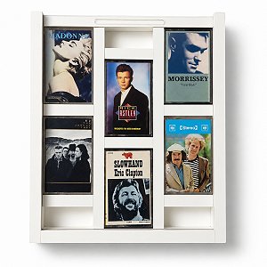 Expositor Fitas Cassete (K7 ) C/ Acrilico Quadro Decoração