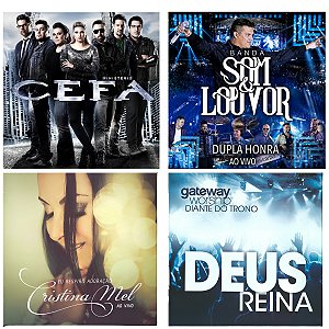 Kit 4 CDs Gospel Evangélicos - Novos e Lacrados