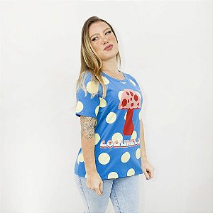 T Shirt Farm Fit Silk Cogumelo Poá
