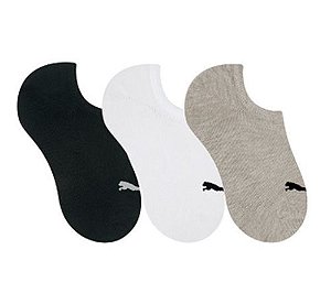 Kit 3 Meias Puma Sapatilha Feminina 34 ao 39