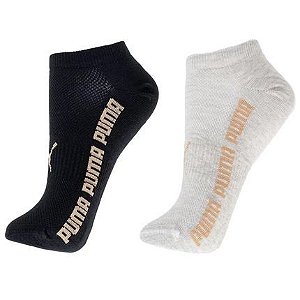Kit 2 Meias Puma Sapatilha Feminina 34 ao 39