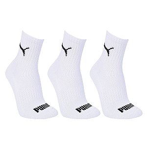 Kit 3 Meias Puma Cano Médio Masculino 39 ao 43