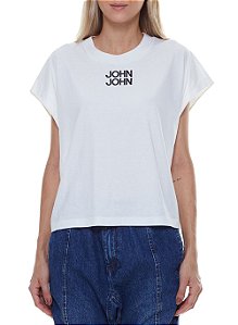 Camiseta John John JJ Line Feminina Preta - Dom Store Multimarcas