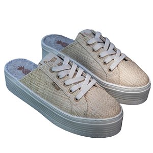 Tênis Farm Mule Palha Feminino