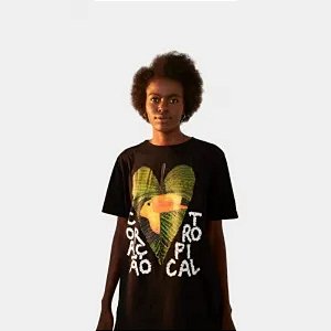 T Shirt Farm Média Coração Tropical