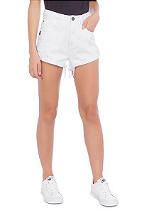 Short John John Alto Nebraska Feminino Branco